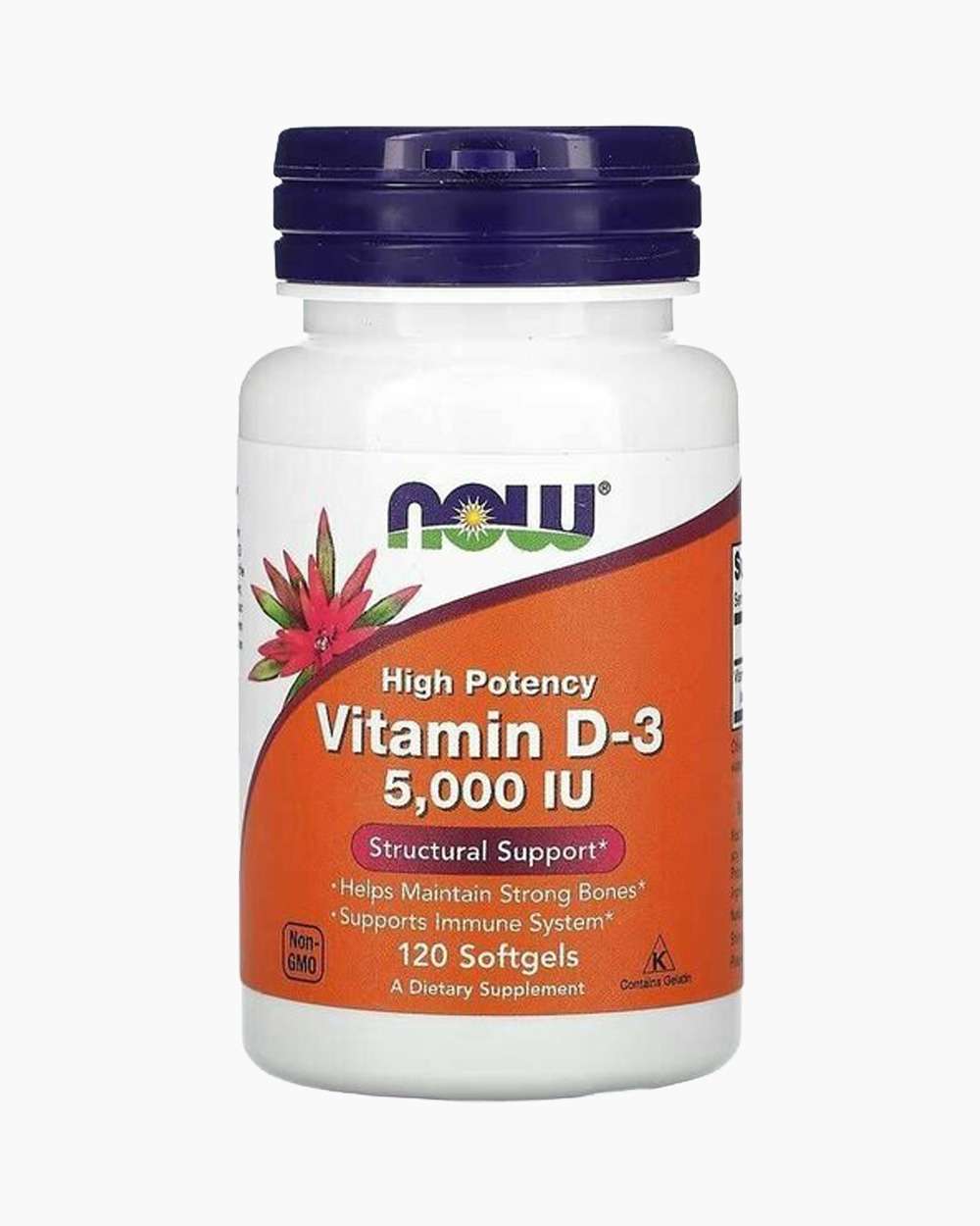 NOW FOODS БАД Vitamin D-3 5000iu 120 Sofgels
