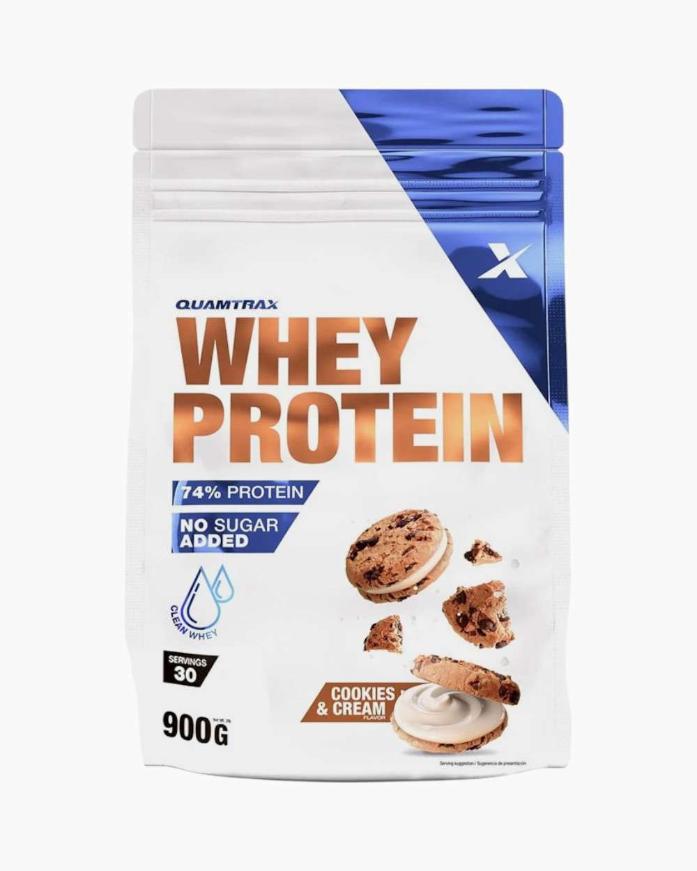 Протеин Quamtrax Direct Whey Protein 900g (Cookies & Cream) QNPCC-900
