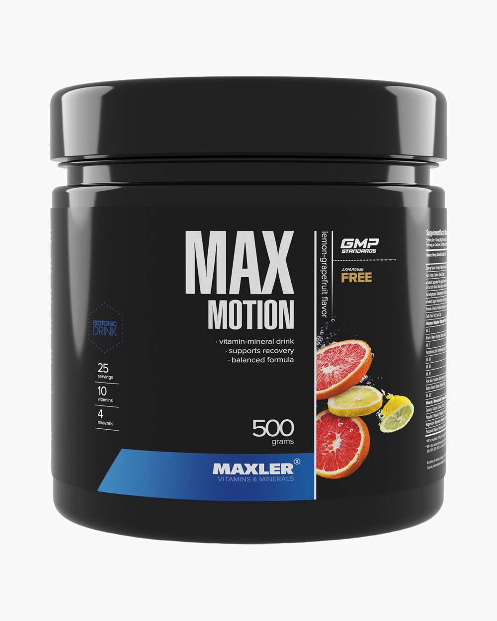 Изотоник Maxler Max Motion 500 g aspartame free лимон-грейпфрут