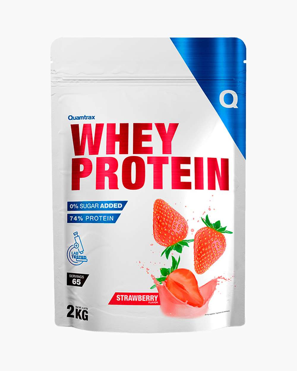 Quamtrax - Direct Whey Protein 2000g STRAWBERRY