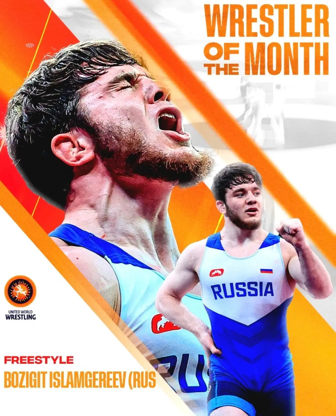 По версии UWW ,Бозигит Исламгереев борец месяца!