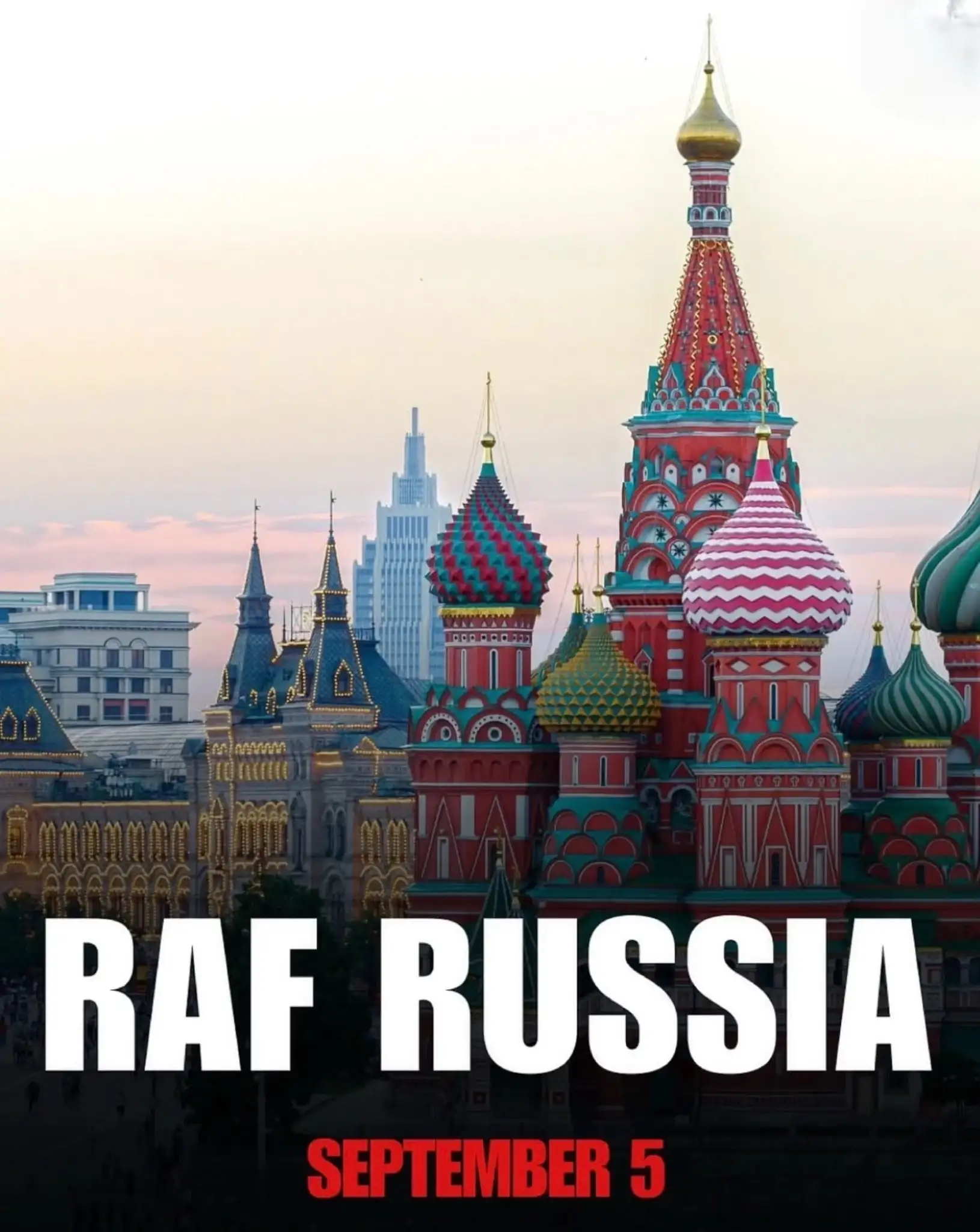 Срочно: RAF объявила, что проведёт турнир в Москве, Россия, 5 сентября!