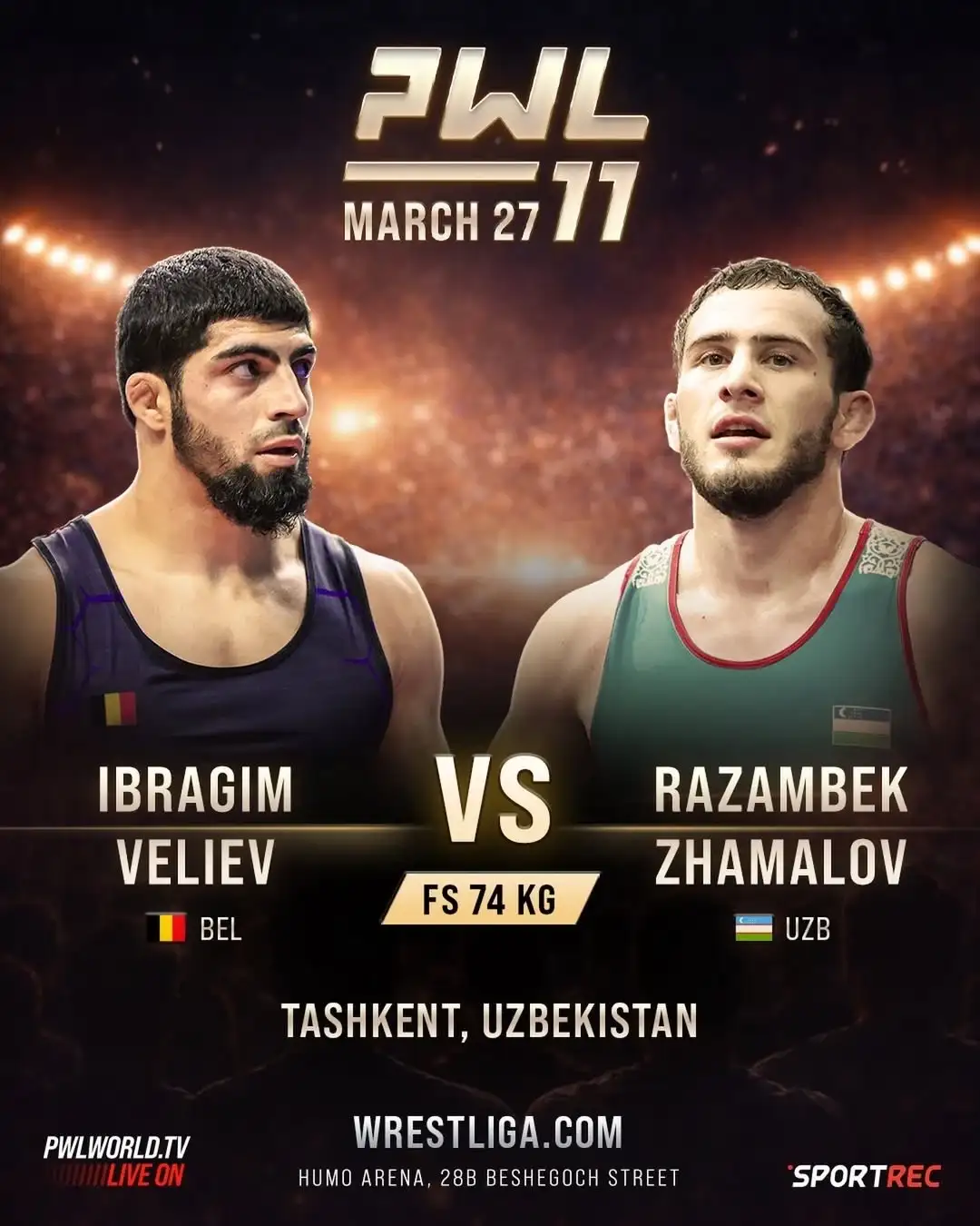 PWL 11. ЖАМАЛОВ 🇺🇿 VS ВЕЛИЕВ 🇧🇪