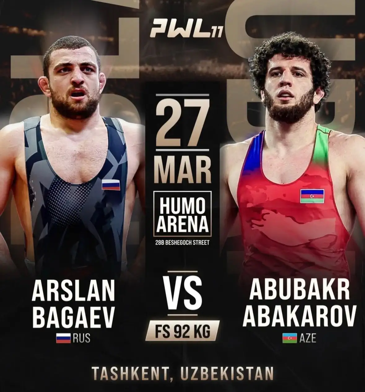 PWL 11. АБАКАРОВ vs БАГАЕВ