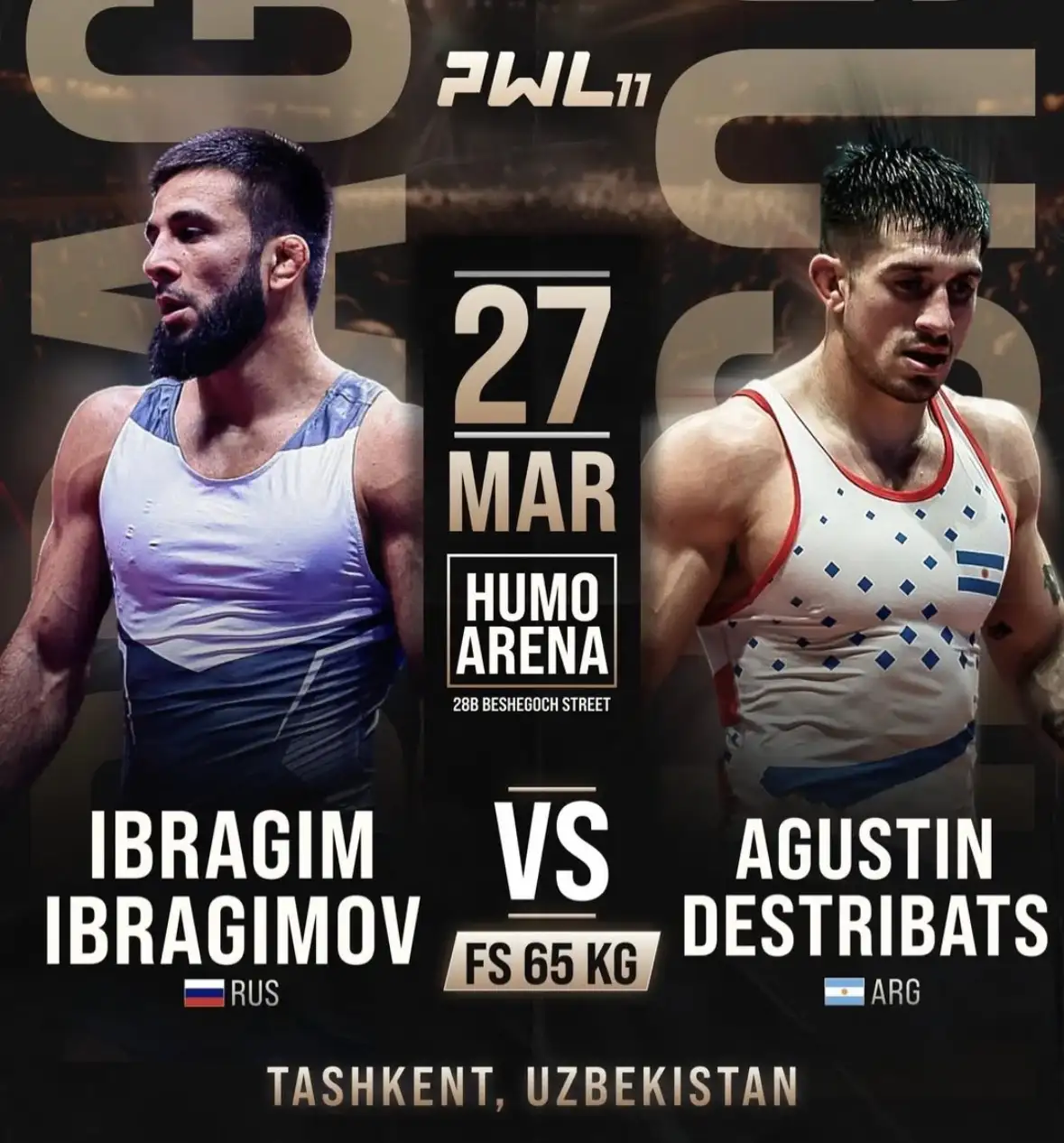 ЗАМЕНА В ВЕСЕ ДО 65 КГ! ИБРАГИМОВ VS ДЕСТРИБАТС  НА PWL 11