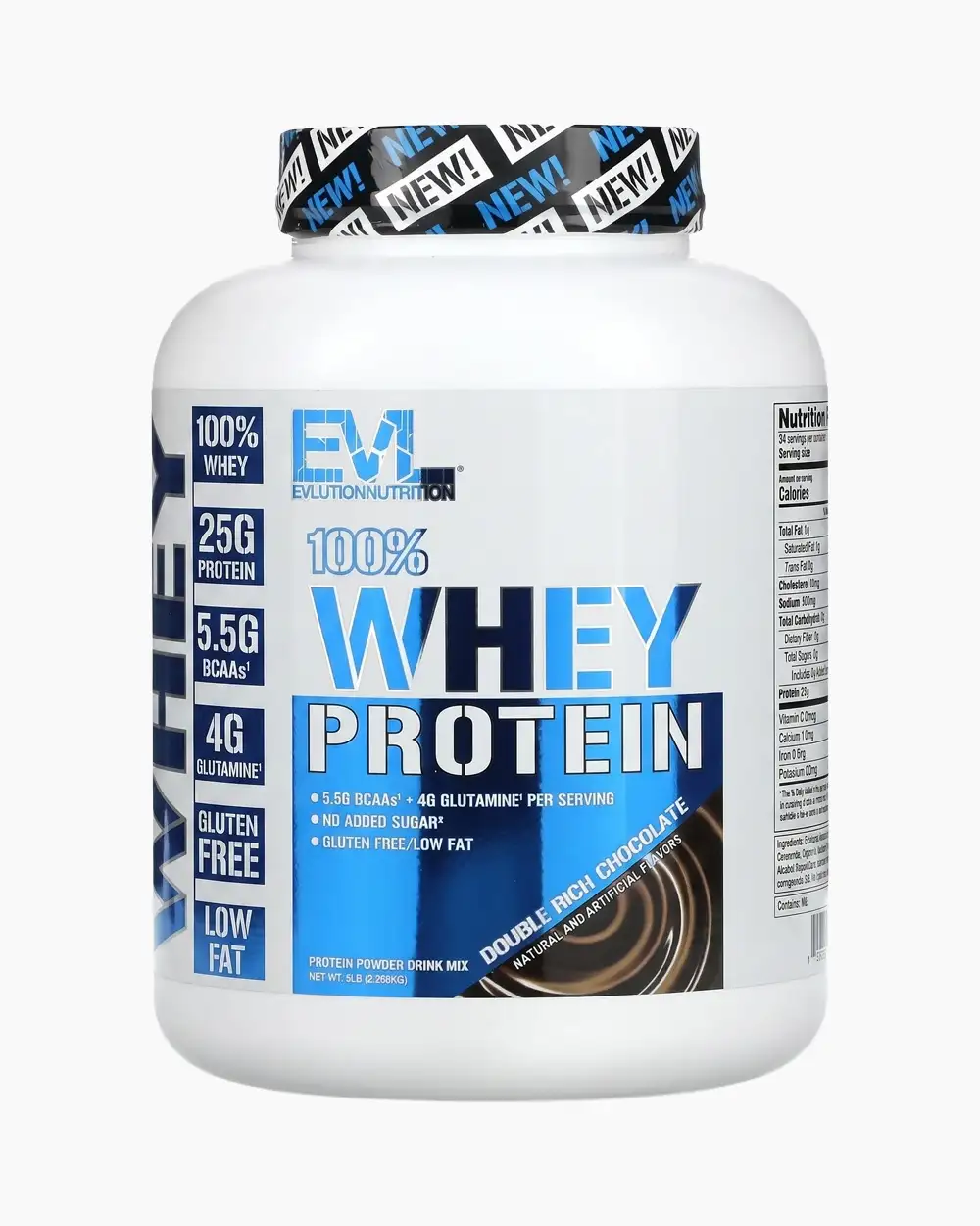 Протеин EVLNUTRITION Whey Protein EVLWP-01 (2268g, двойной шоколад)