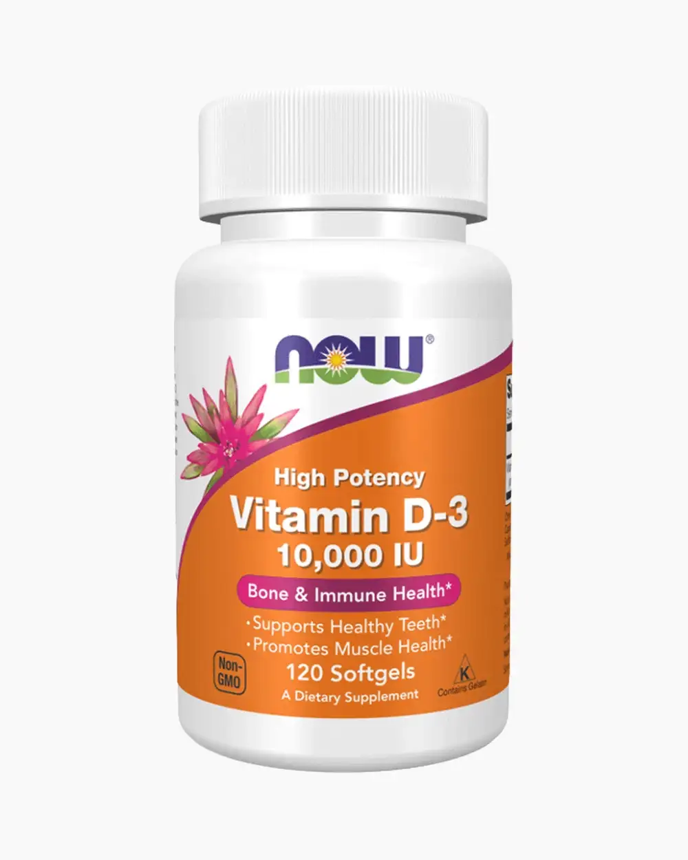 NOW FOODS БАД Vitamin D-3 10000iu 120 Sofgels NFD3-10000
