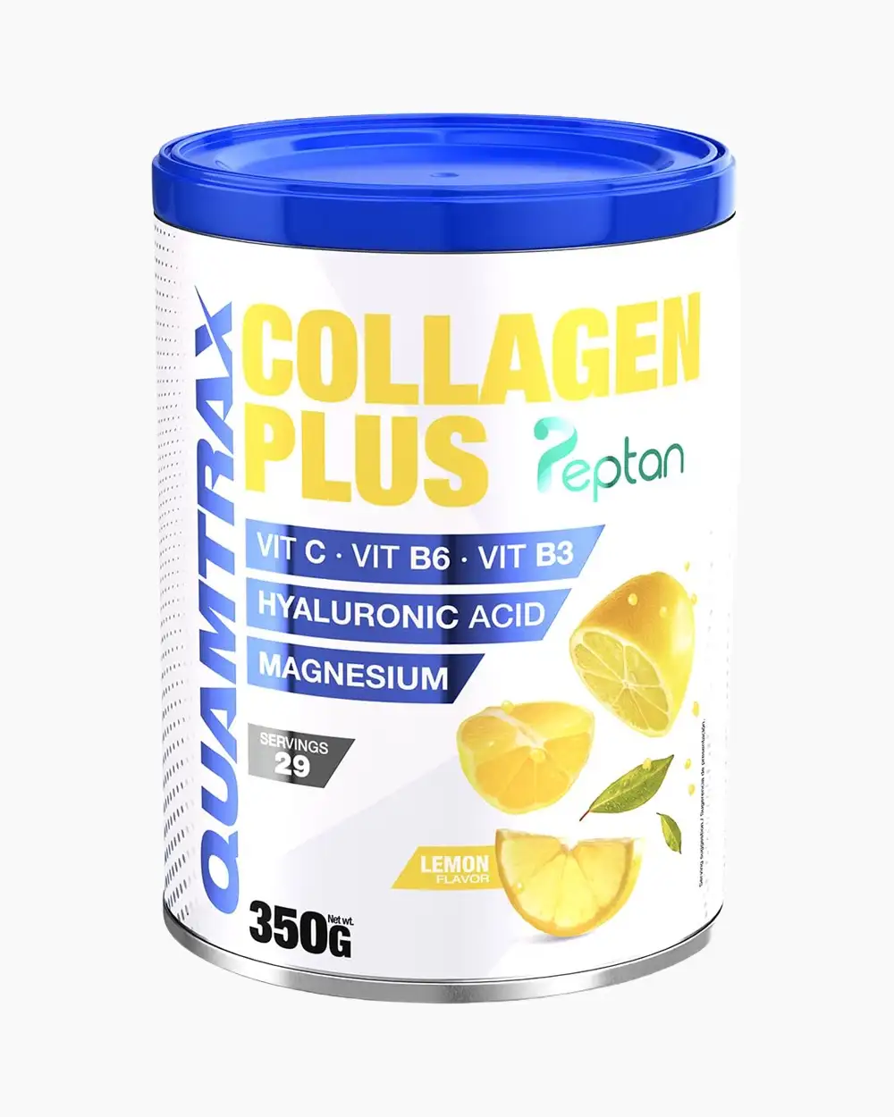 Коллаген Quamtrax - Collagen plus peptan 350g (Lemon) QC-350