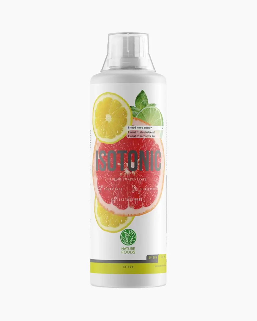 Nature Foods Isotonic Concentrate 500 ml v/o (Цитрус) NFICC-500 (500 мл, цитрус)