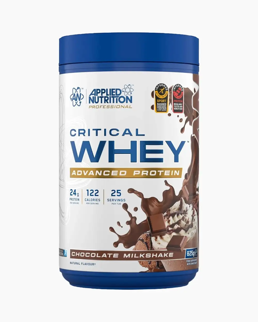ЧЗ БАД Applied Nutrition CRITICAL WHEY MILKSHAKE 825G (Молочный Коктейль) ANCW8-825