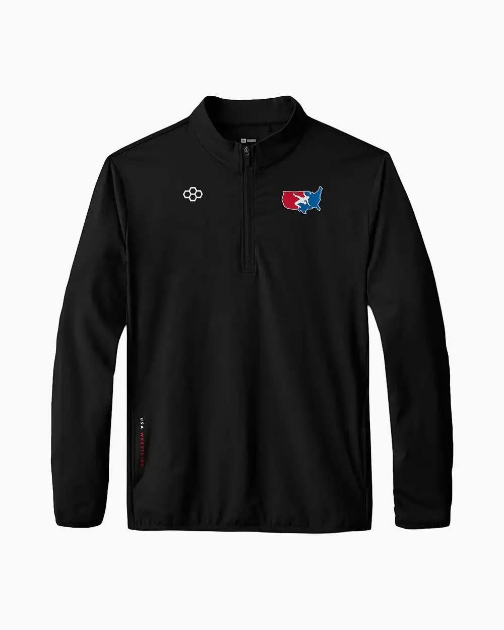 Кофта спортивная мужская Rudis USWQZ1003-BLK (S, черный)