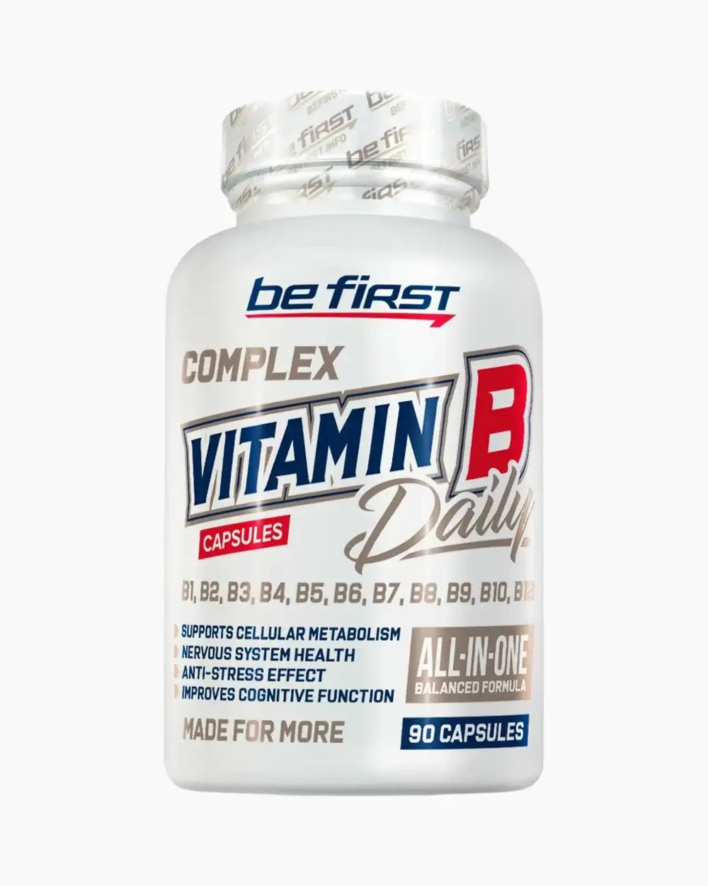 BeFirst Vitamin B-Complex Daily 90 caps BFBC-90