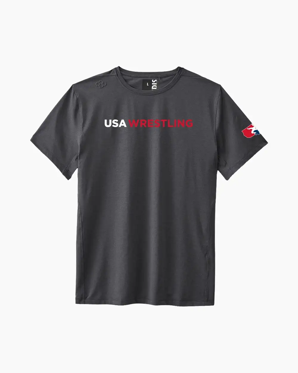 Футболка Rudis USA Wrestling Wordmark USWTS1028-HTRCRB (M, серый)