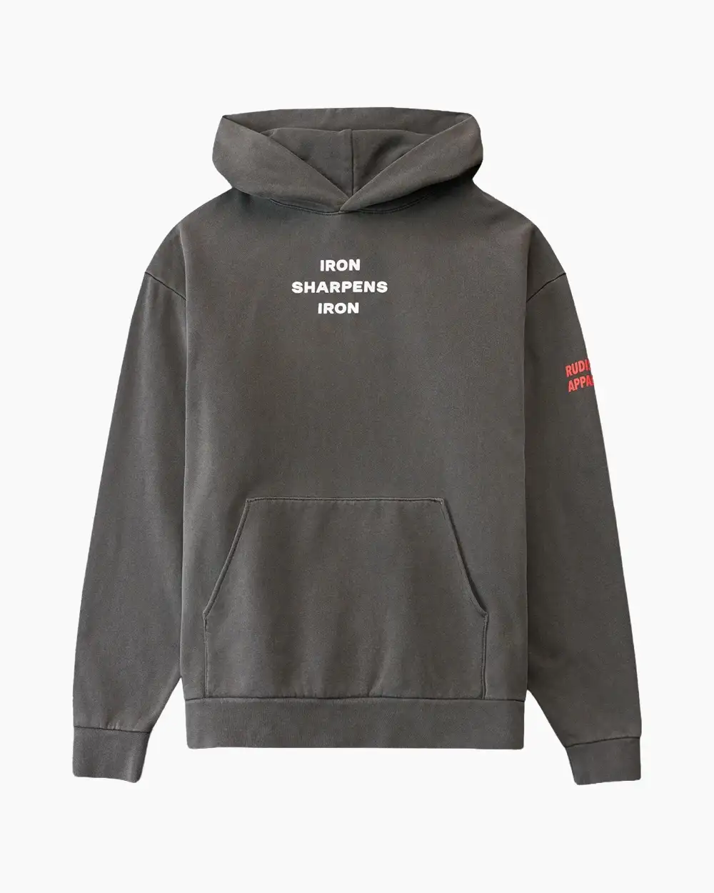 Худи Rudis IRON SHARPENS IRON Hoodie RUDHD1136-CHA (S, серый)
